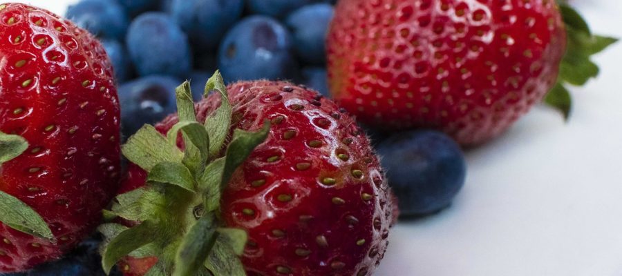 Strawberry Macro Berries Fruit Red